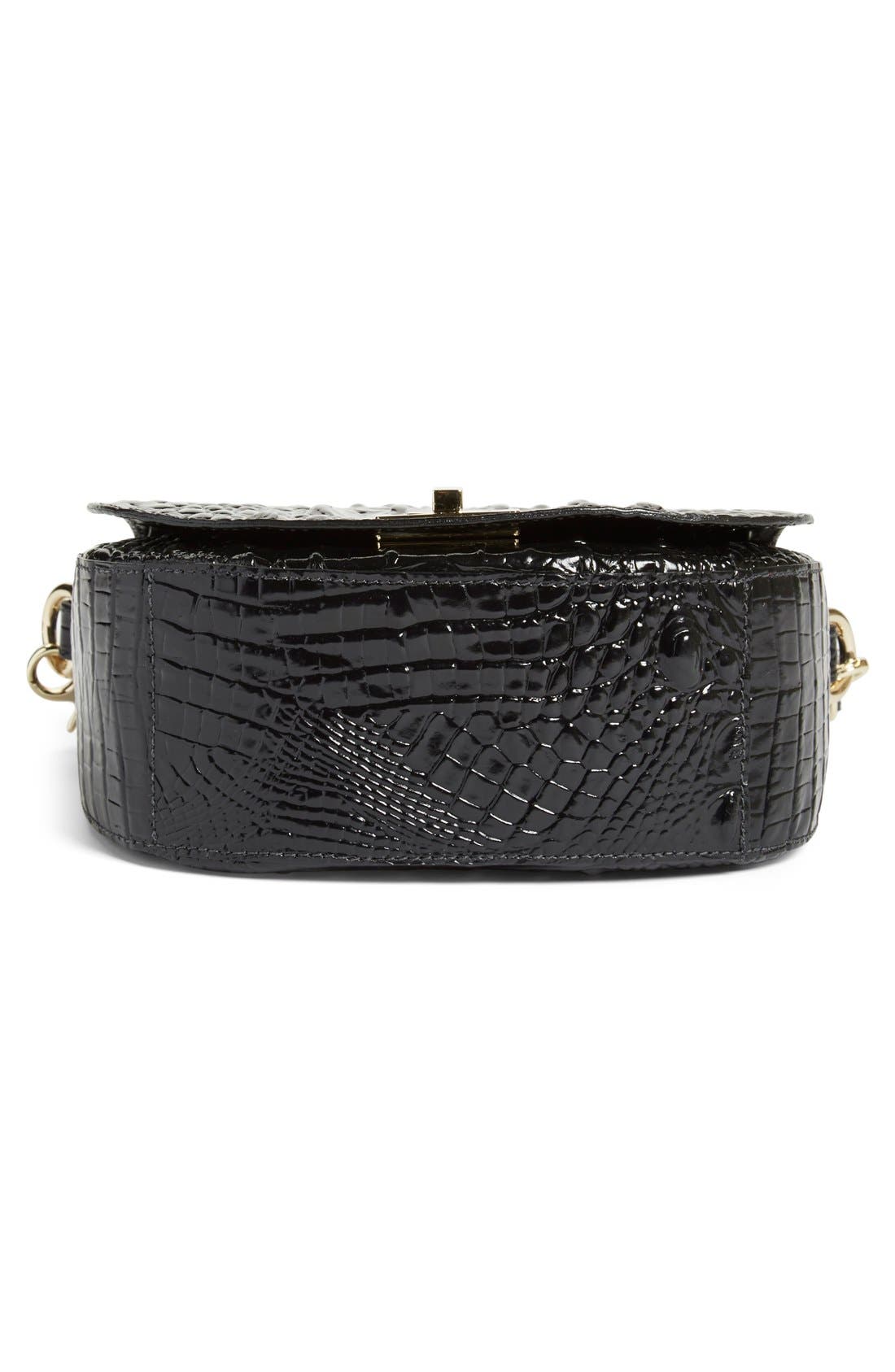 Brahmin 'Tillie' Croc Embossed Leather Crossbody Bag, Alternate, color, 