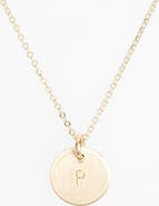 Nashelle 14k-Gold Fill Initial Mini Circle Necklace