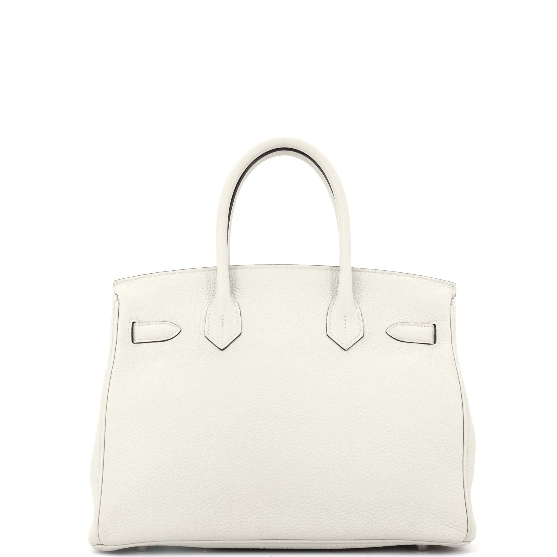 Pre-Owned Hermes Birkin Handbag Grey Togo with Palladium Hardware 30, Alternate, color, 