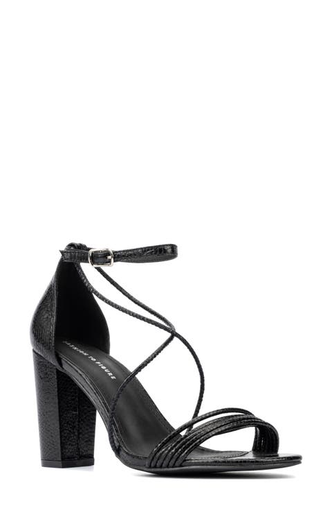 Belinda Reptile Embossed Sandal - Wide Width (Women)