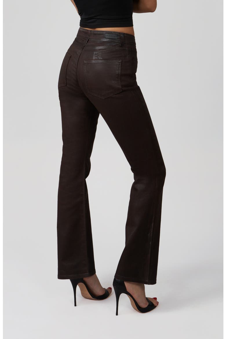 Billie High Rise Bootcut Jeans, Alternate, color, Coated Black Coffee