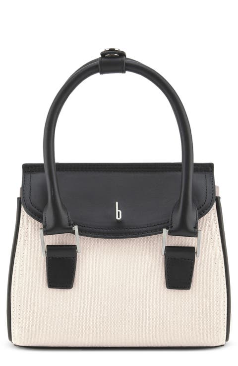 Mini Coco Canvas & Leather Satchel