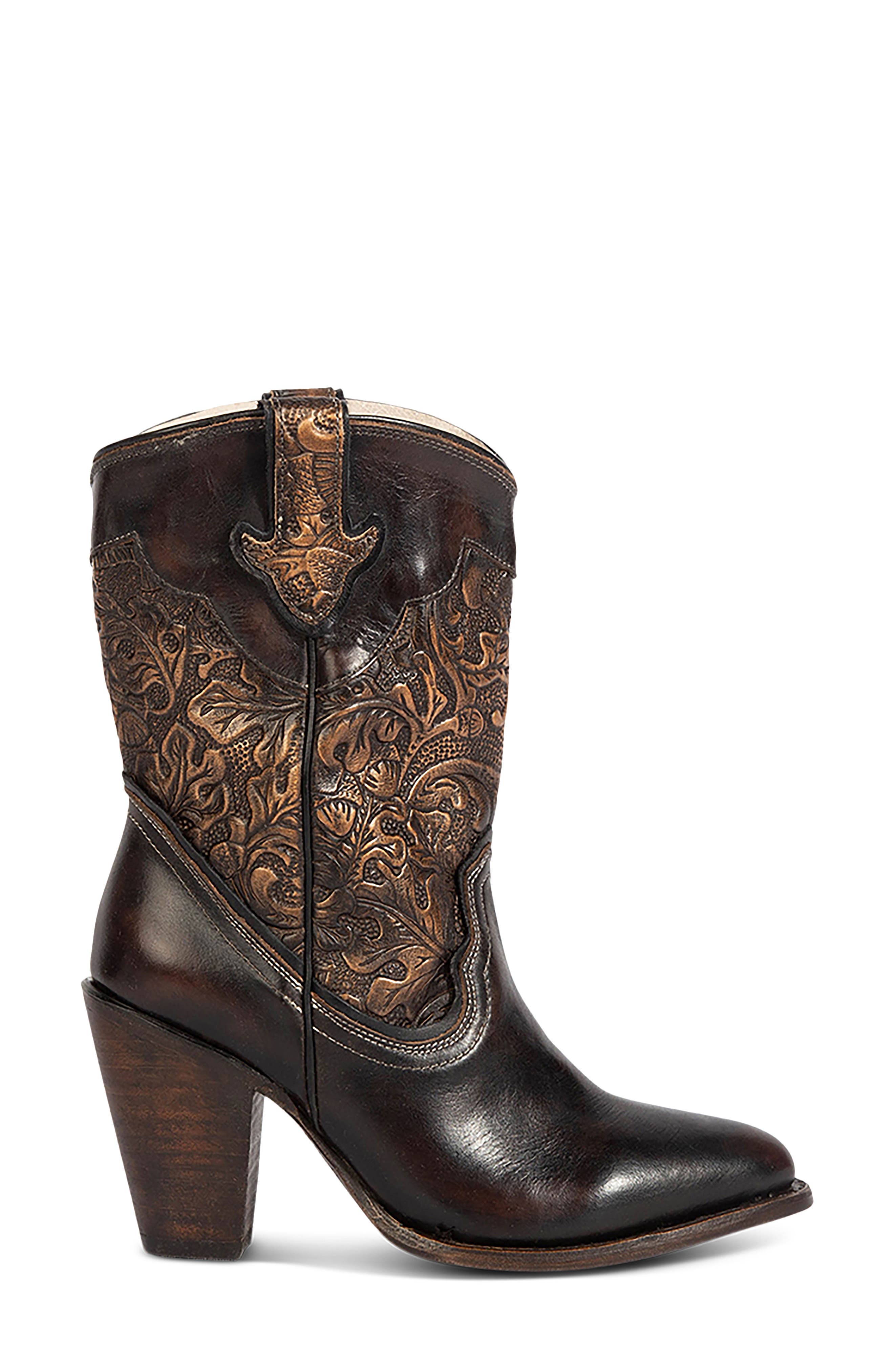 Loretta Western Boot, Alternate, color, GOLD/BROWN