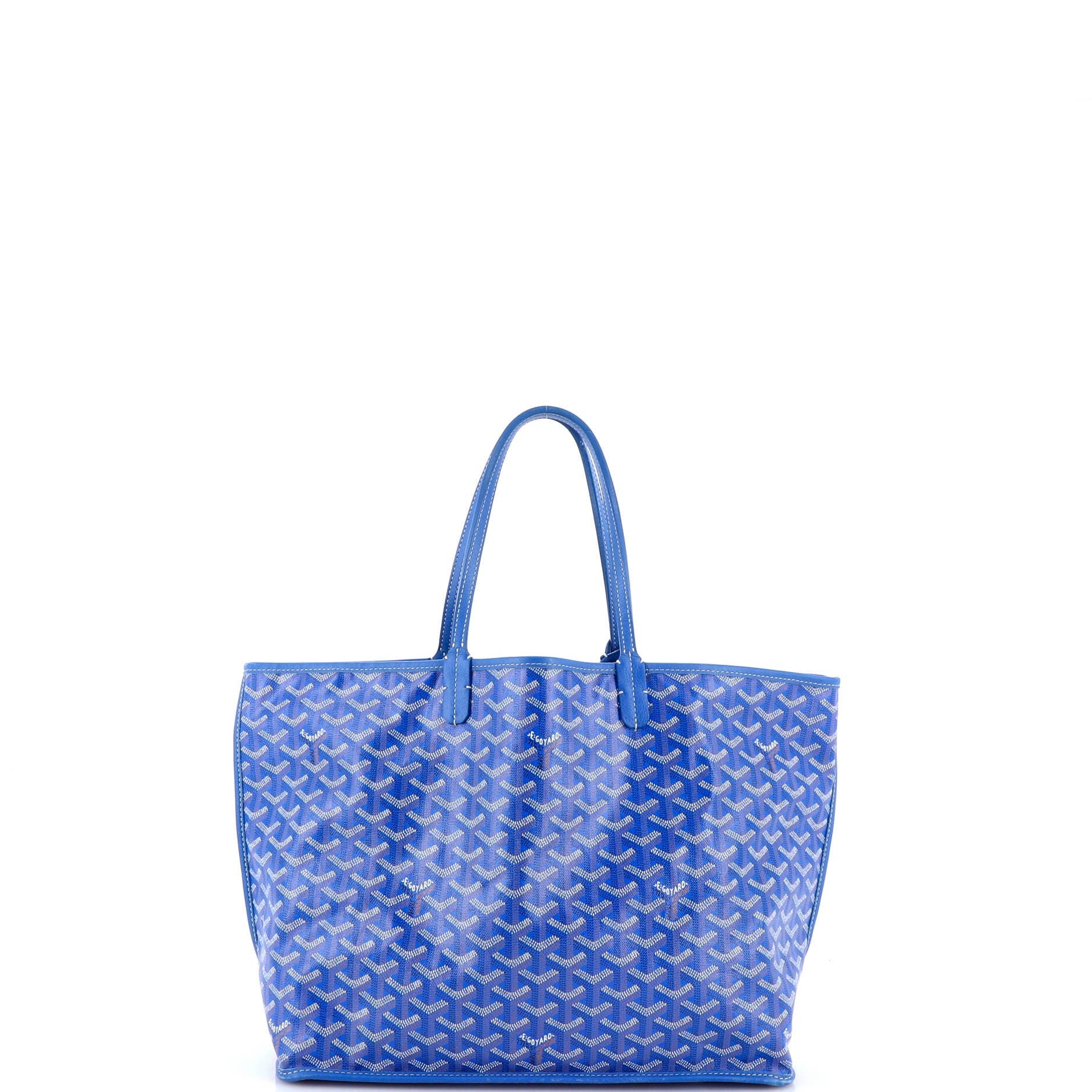 Pre-Owned Goyard Anjou Reversible Tote Coated Canvas PM, Alternate, color, Blue