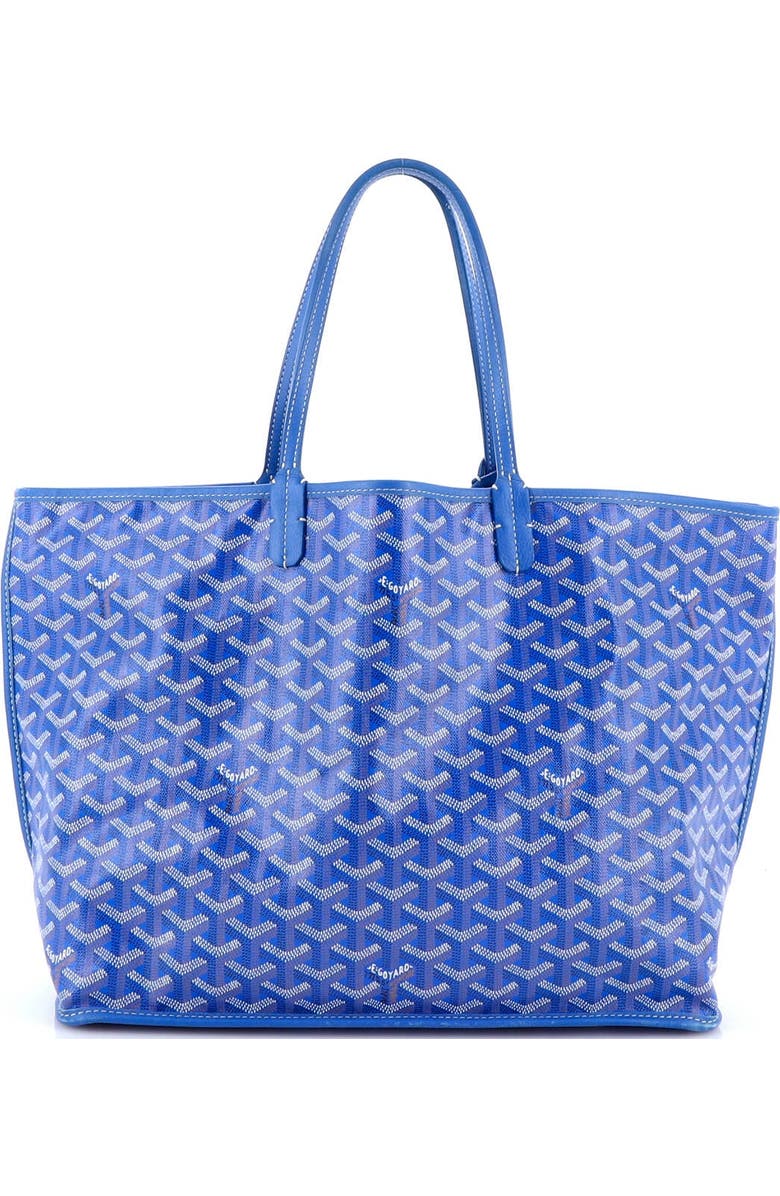 Pre-Owned Goyard Anjou Reversible Tote Coated Canvas PM, Alternate, color, Blue