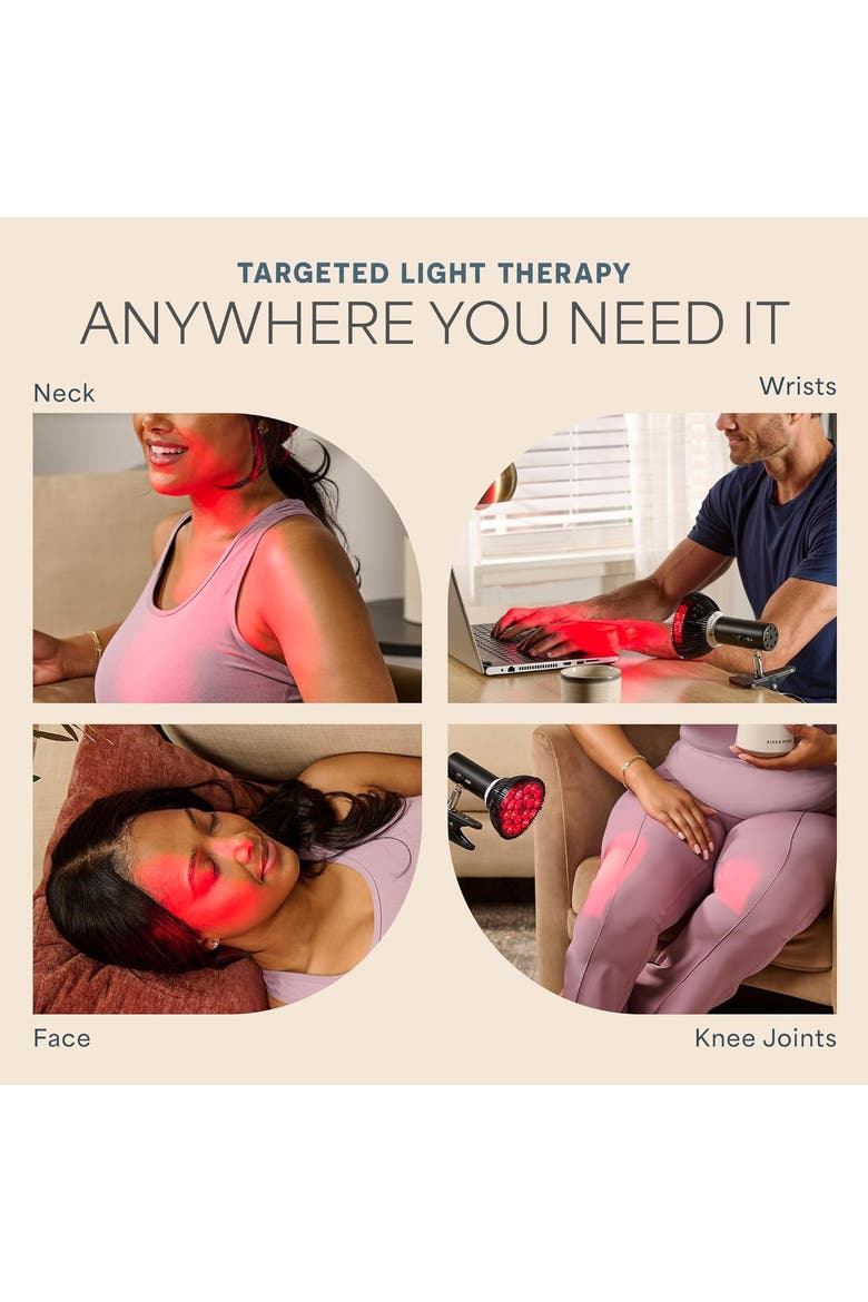 InfraGlow Near Infrared & Red Light Therapy Lamp Near Infrared Bulb, Alternate, color, Black