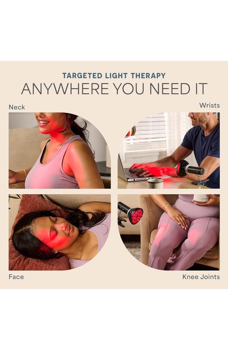 Lifepro InfraGlow Near Infrared & Red Light Therapy Lamp Near Infrared Bulb, Alternate, color, Black