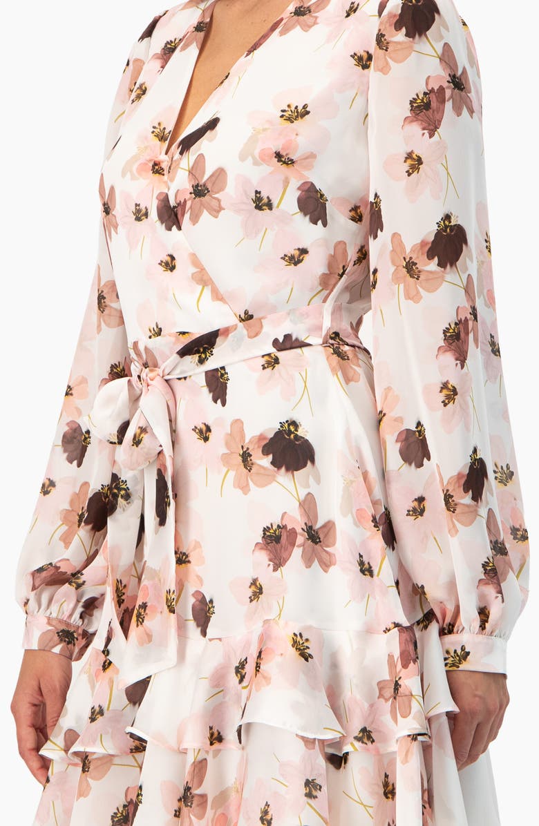 IVONNE Ruffled Skirt Short Floral Print Dress, Alternate, color, Multicolor