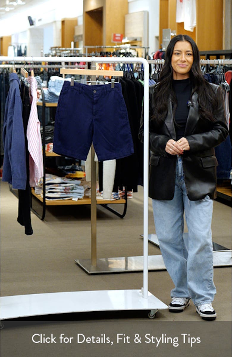 Kids' Flat Front Linen & Cotton Chino Shorts, sales video thumbnail