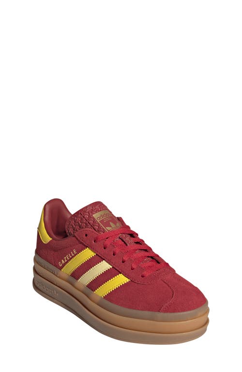 Adidas Originals Adidas Kids' Gazelle Bold Sneaker In Burgundy