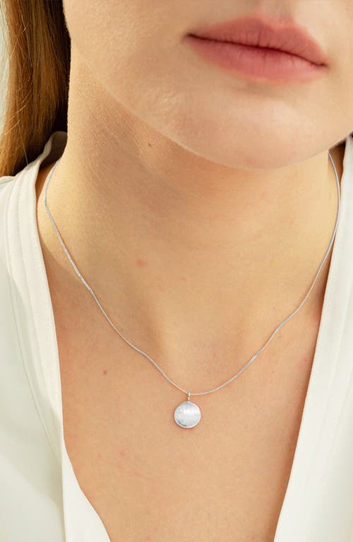 Bearfruit Jewelry Sterling Silver 18k Gold Plated Madeleine Round Disc Pendant Necklace & Stud Earri In Metallic