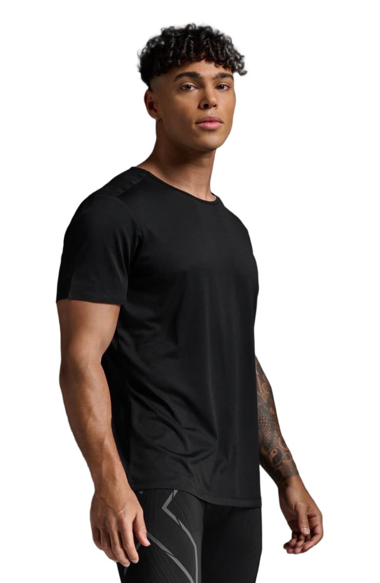2XU Light Speed Tech Tee, Alternate, color, Black/Black Reflective