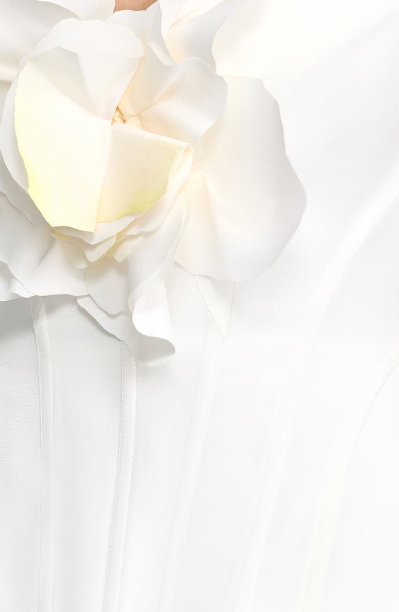 Acler Bankson Floral Appliqué Gown, Alternate, color, Ivory