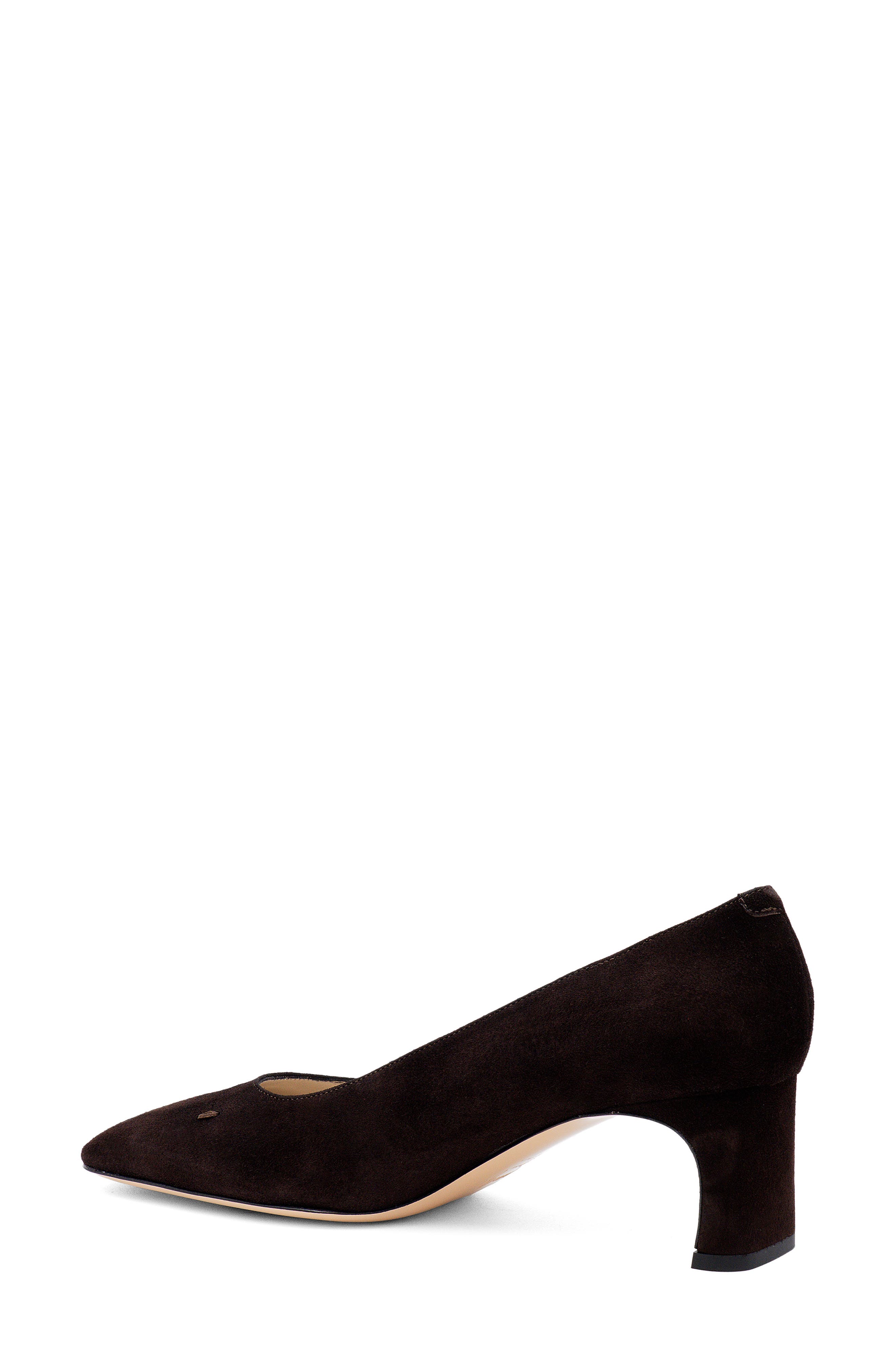 Serapide Cap Toe Pump, Alternate, color, BROWN SUEDE