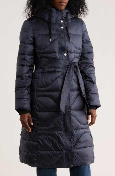 Vince Camuto Belted Maxi Puffer Jacket