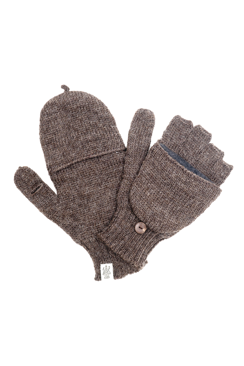 Bryant Fingerless Gloves w/ Flap, Main, color, Tweed
