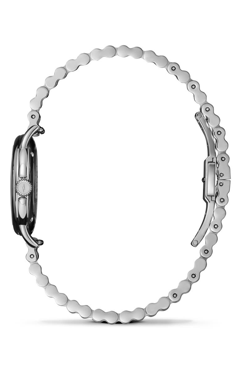 Shinola Runabout Bracelet Watch, 25mm, Alternate, color, White