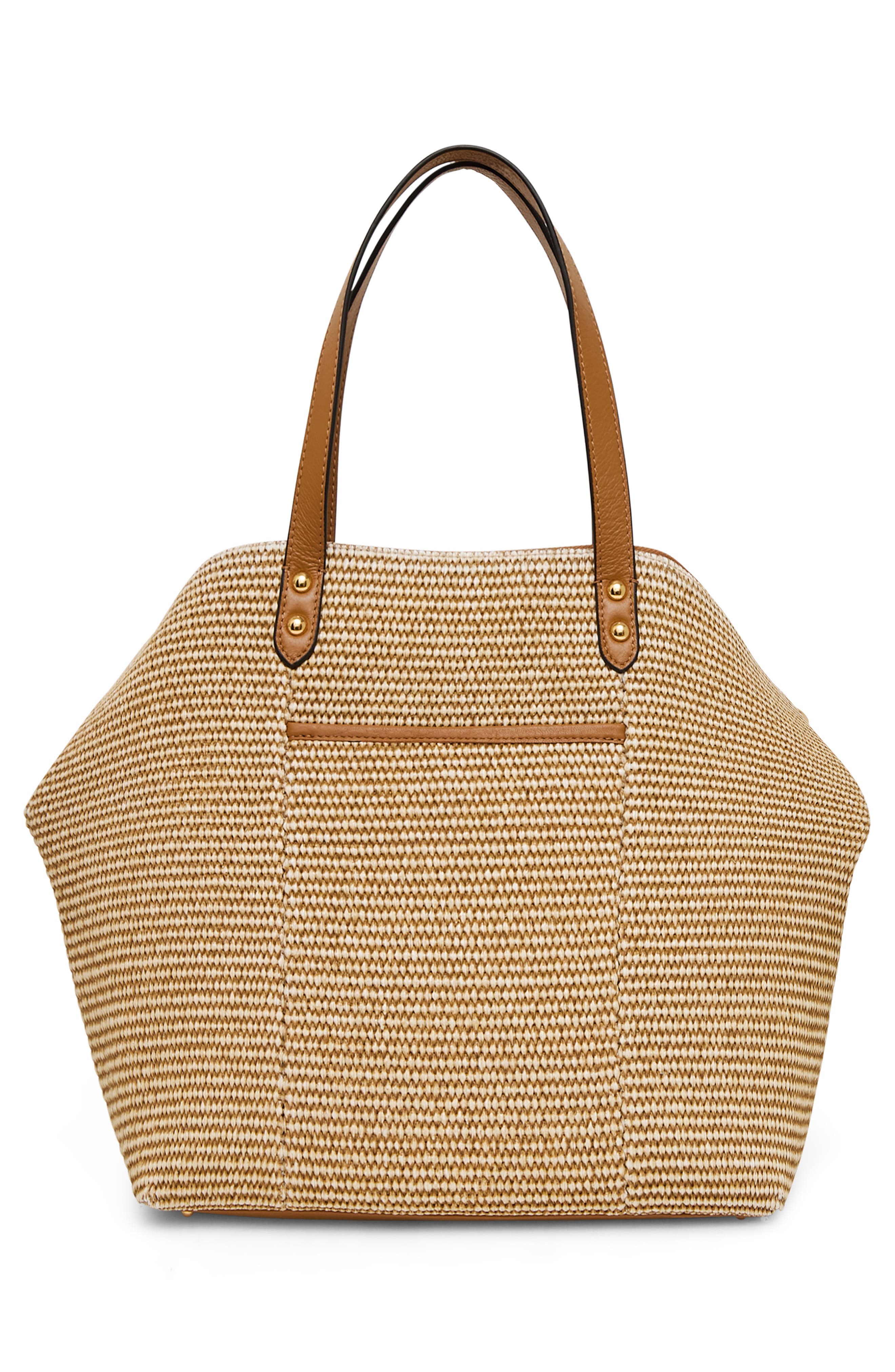 AIMEE Roma Tote, Alternate, color, Raffia Latte