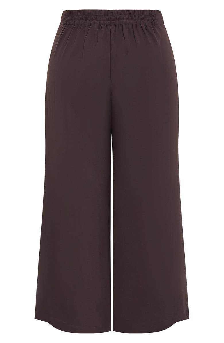 City Chic Abbie Wide Leg Pants, Alternate, color, Chocolate