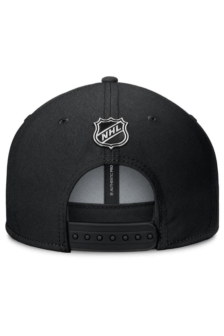 Men's Fanatics Black Boston Bruins Authentic Pro Rink Lockup Snapback Hat, Alternate, color, Black