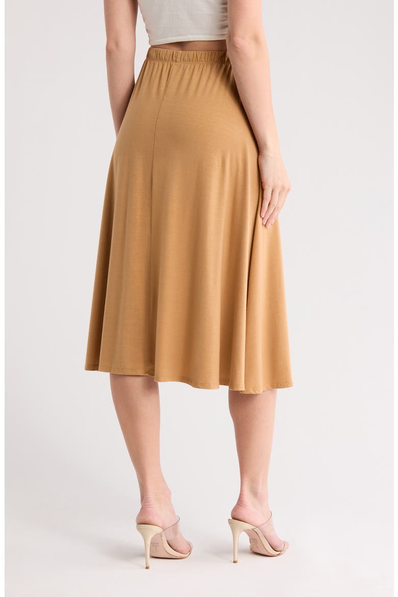 Flared Midi Skirt, Alternate, color, COCOON