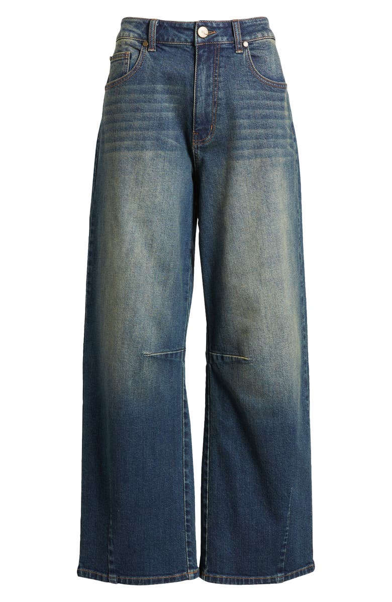 1822 Denim Horseshoe High Waist Barrel Jeans, Alternate, color,