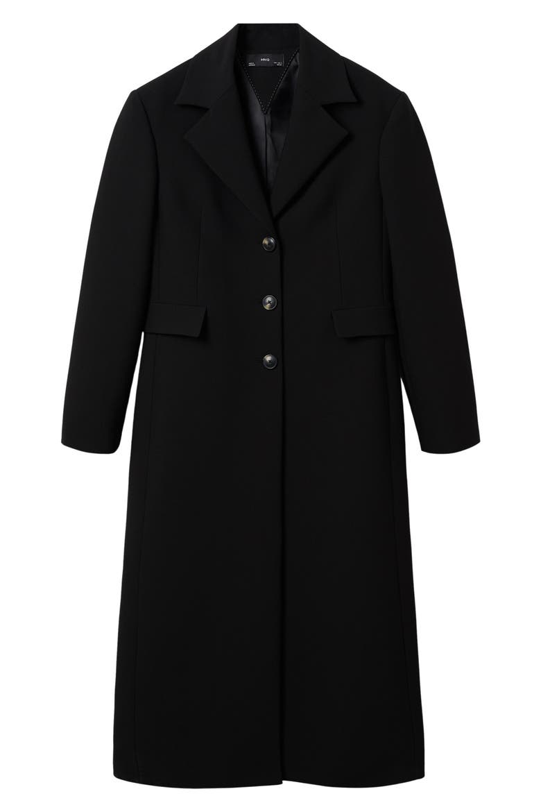 Longline Coat, Alternate, color, BLACK