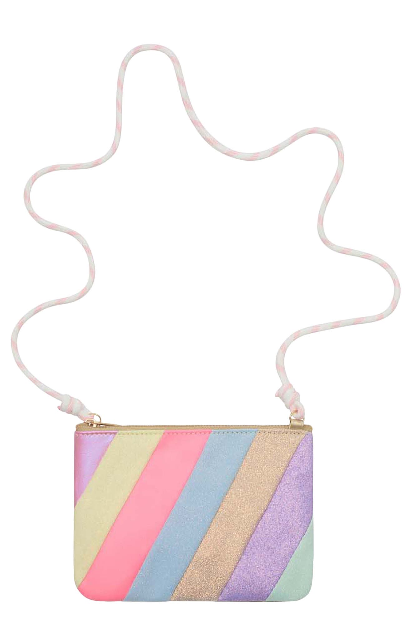 Mimi & Lula Kids' Stripe Crossbody Bag, Main, color, Pink
