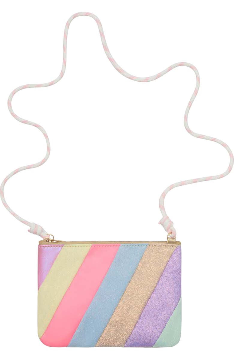 Mimi & Lula Kids' Stripe Crossbody Bag, Main, color, Pink