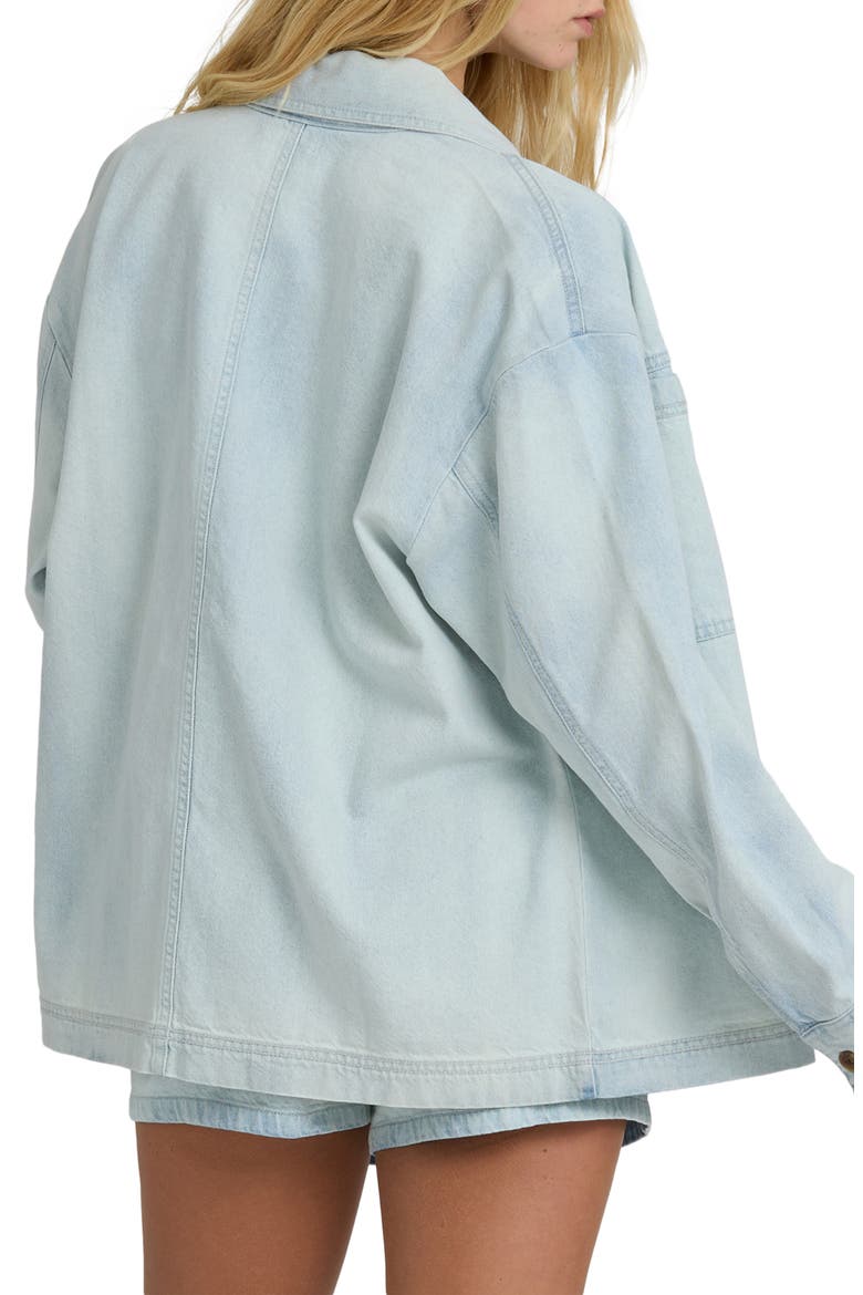 Jade Saltwash Denim Shacket, Alternate, color, BLUE MIST