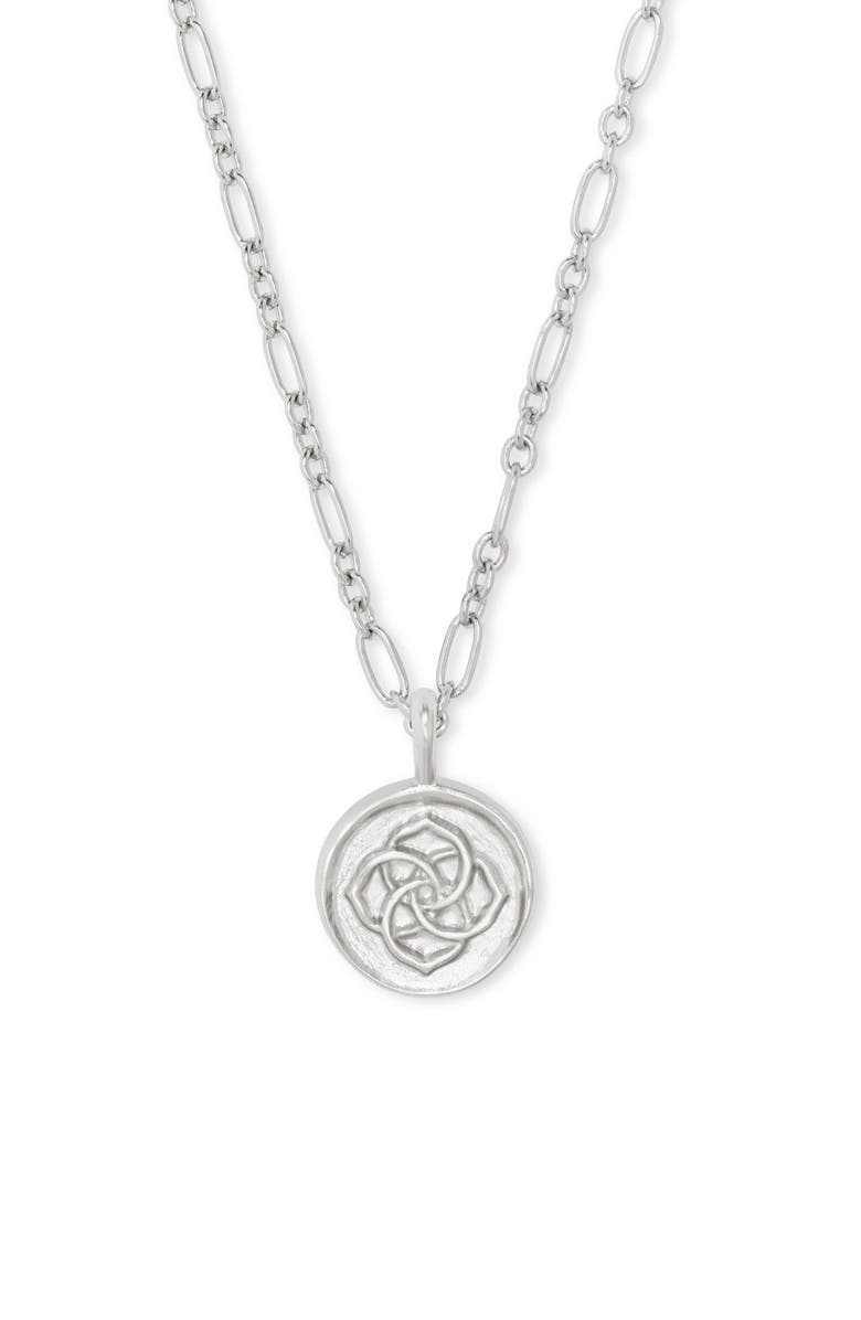 Kendra Scott Dira Coin Pendant Necklace, Alternate, color, 