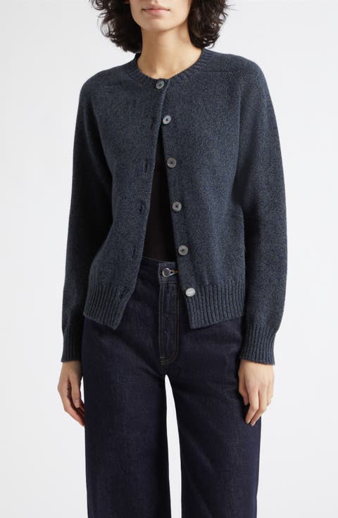 Blyth Lambswool Crewneck Cardigan