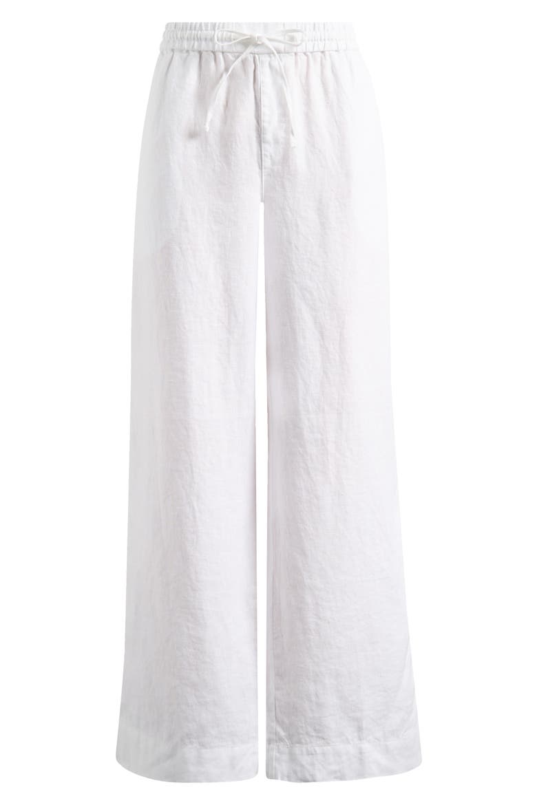 Two Palms Easy Linen Drawstring Pants, Alternate, color, WHITE