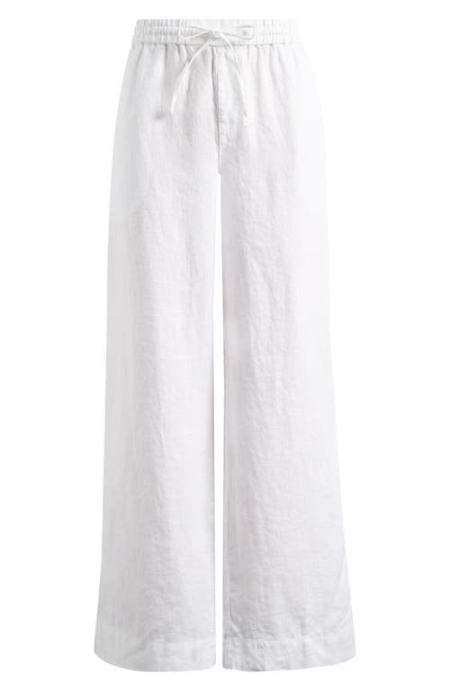 Tommy Bahama Two Palms Easy Linen Drawstring Pants In White