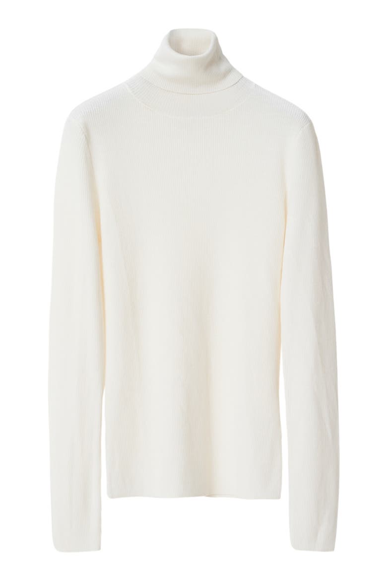 Sierra Roll Neck Slim Fit Sweater, Alternate, color, Ivory Shade