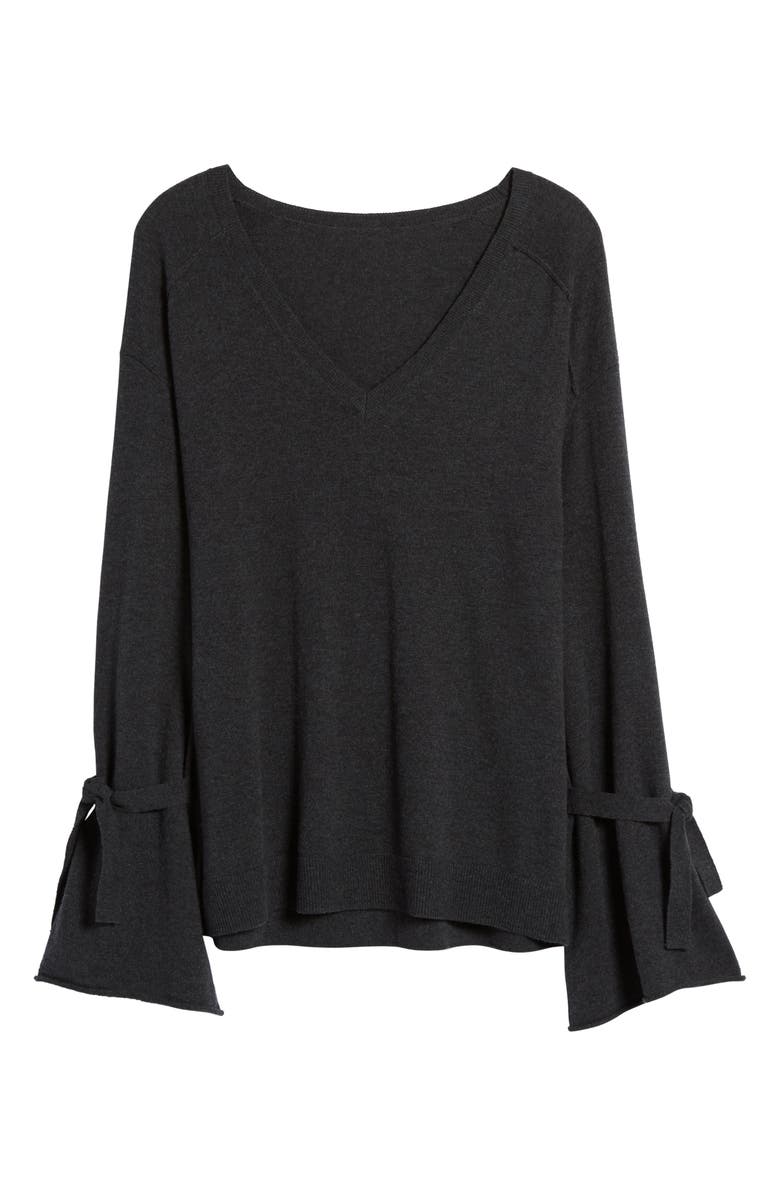 Treasure & Bond Tie Bell Sleeve Top, Alternate, color, 