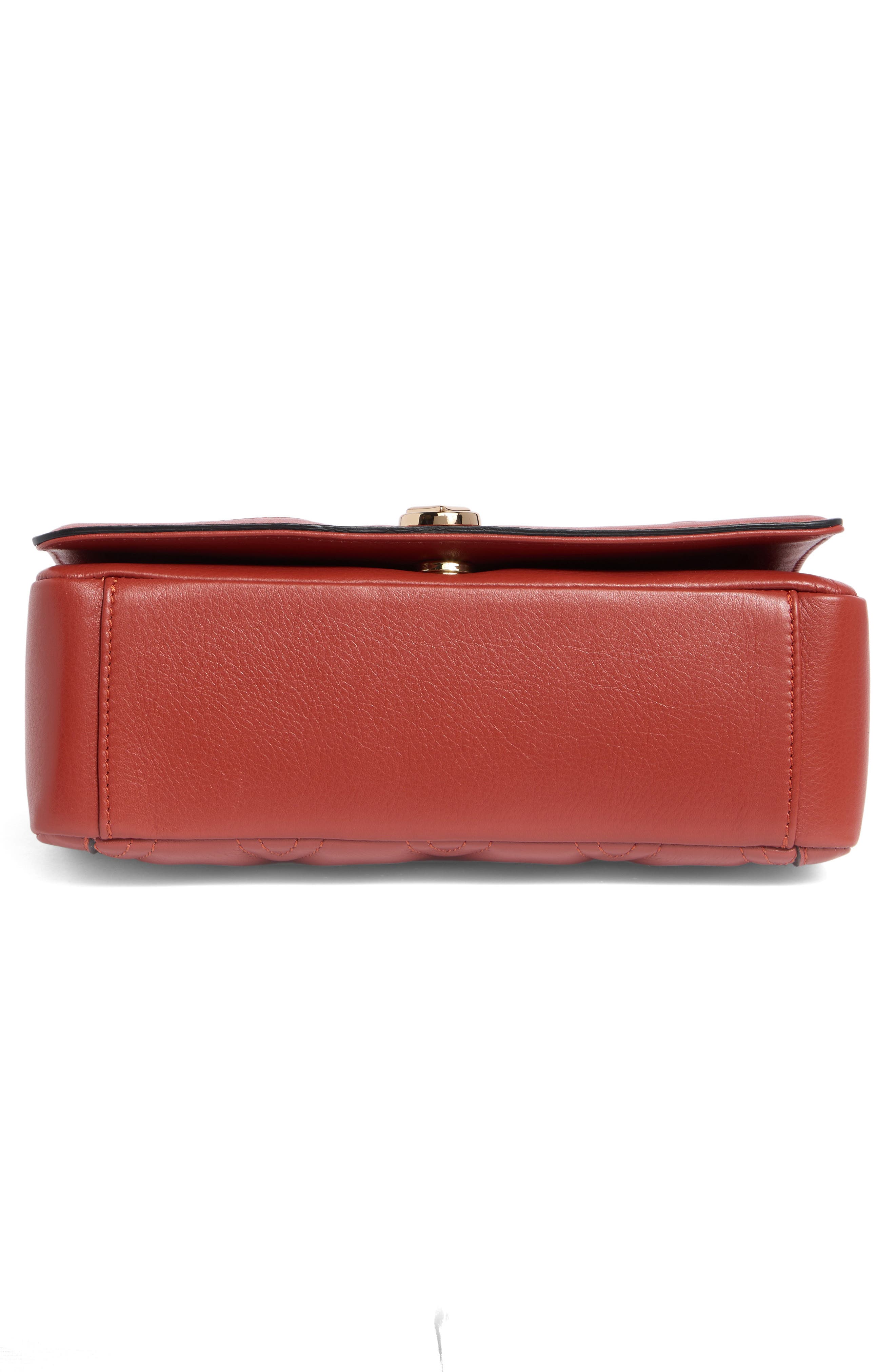 VALENTINO BY MARIO VALENTINO Auror Diamond Quilt Shoulder Bag, Alternate, color, Rust