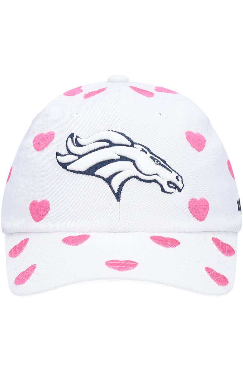 '47 Toddler Girls '47 White Denver Broncos Surprise Clean Up Adjustable Hat, Alternate, color, 