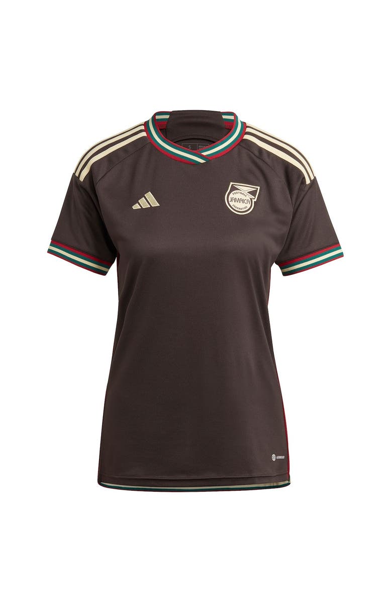 adidas Women's adidas Brown Jamaica National Team 2023 Away Replica Jersey, Alternate, color, 