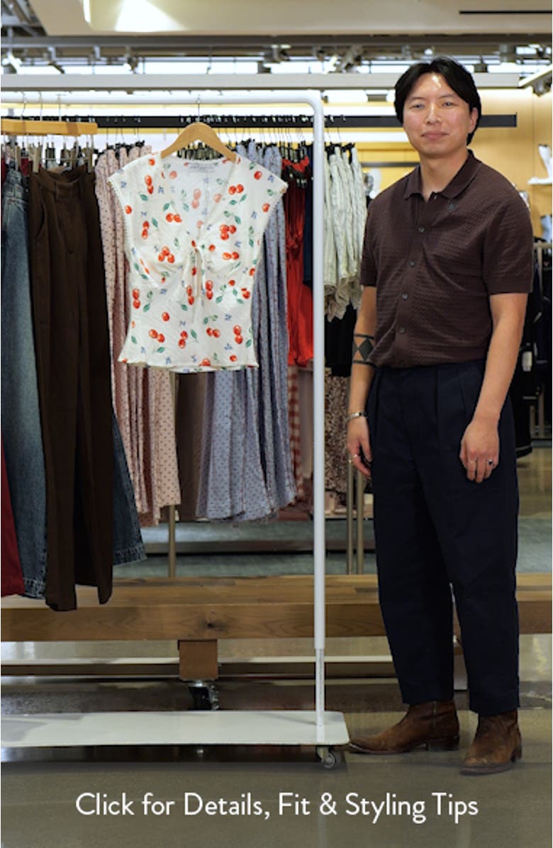 Morgan Cherry Print Sleeveless Top, sales video thumbnail