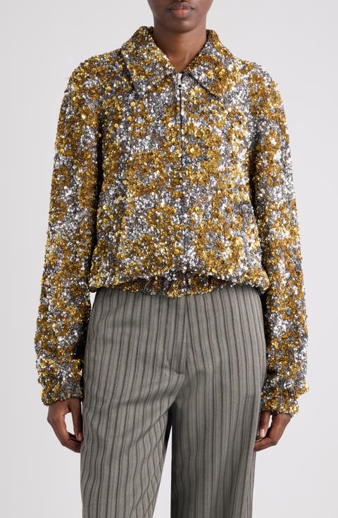Abstract Sequin Jacket