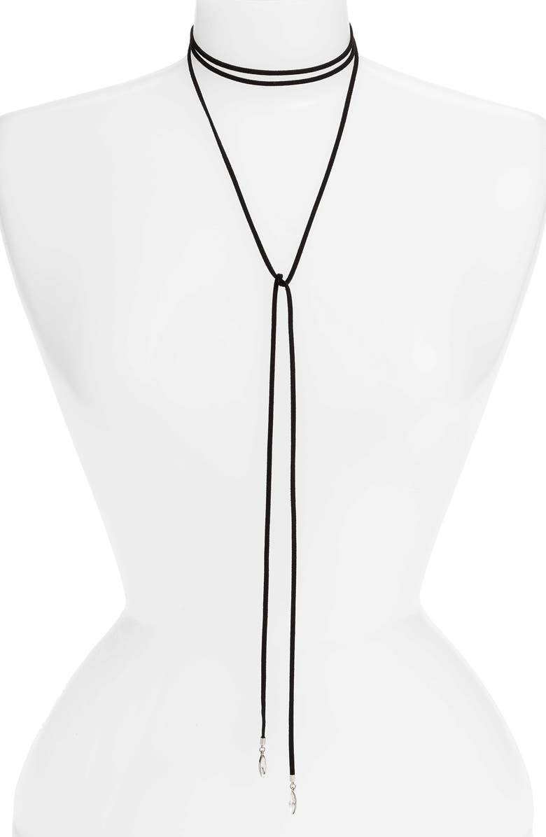 CRISTABELLE Long Wrap Choker Necklace, Main, color,