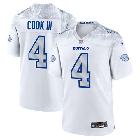 Men's Nike James Cook III White Buffalo Bills 2025 Rivalries Collection Game Jersey