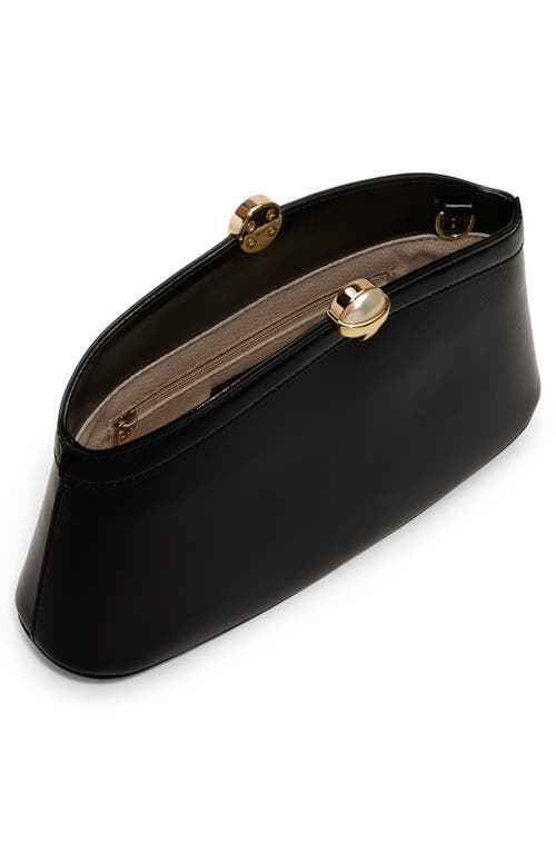Ted Baker London Aster Leather Clutch In Black