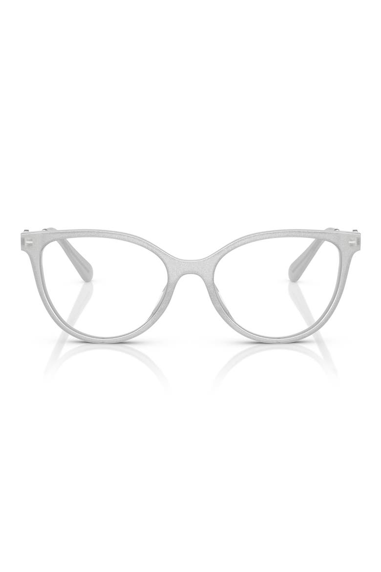 53mm Cat Eye Optical Glasses, Main, color, GREY