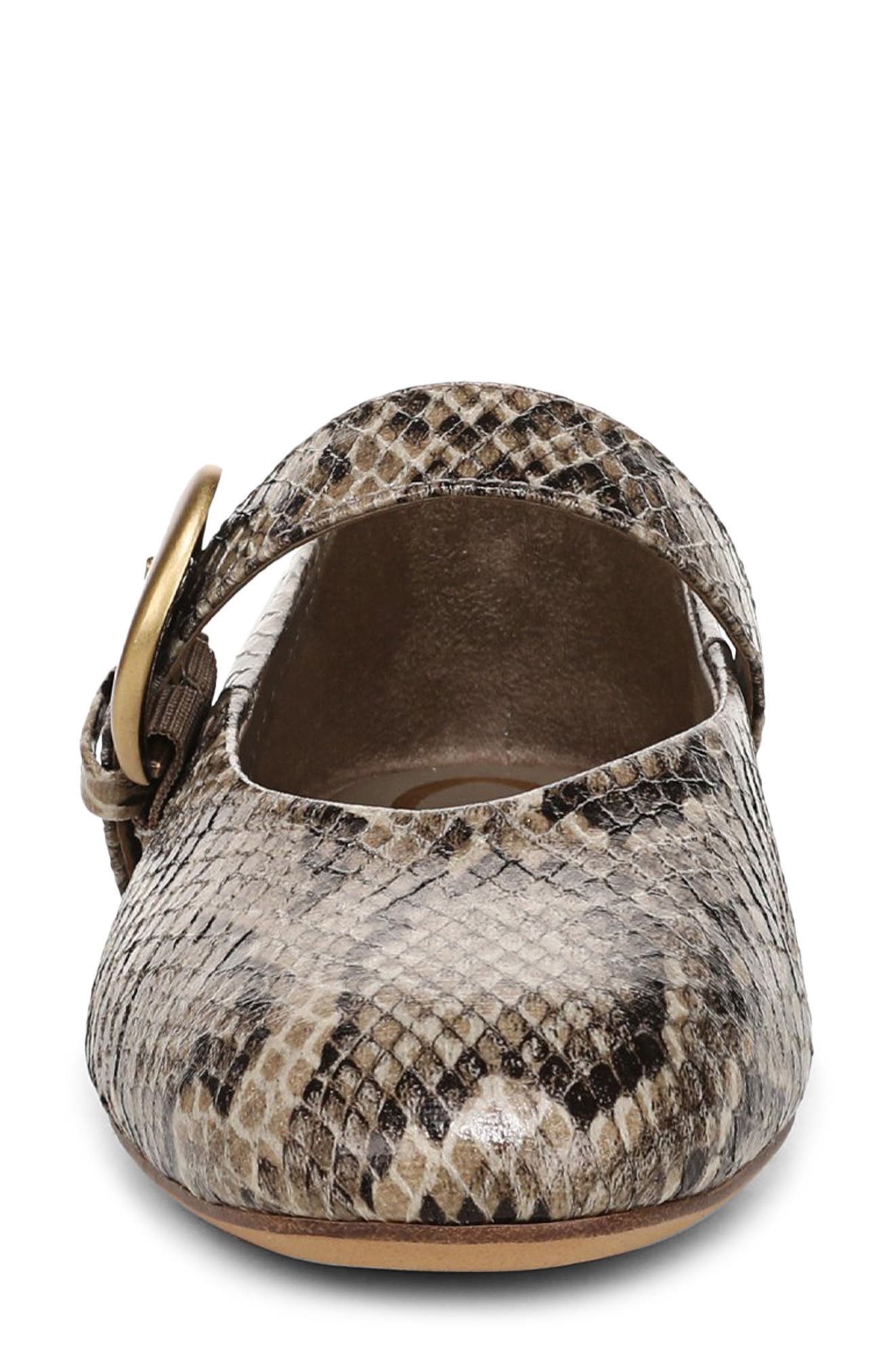Circus NY by Sam Edelman Bella Snakeskin Embossed Mary Jane Flat, Alternate, color, Taupe Multi