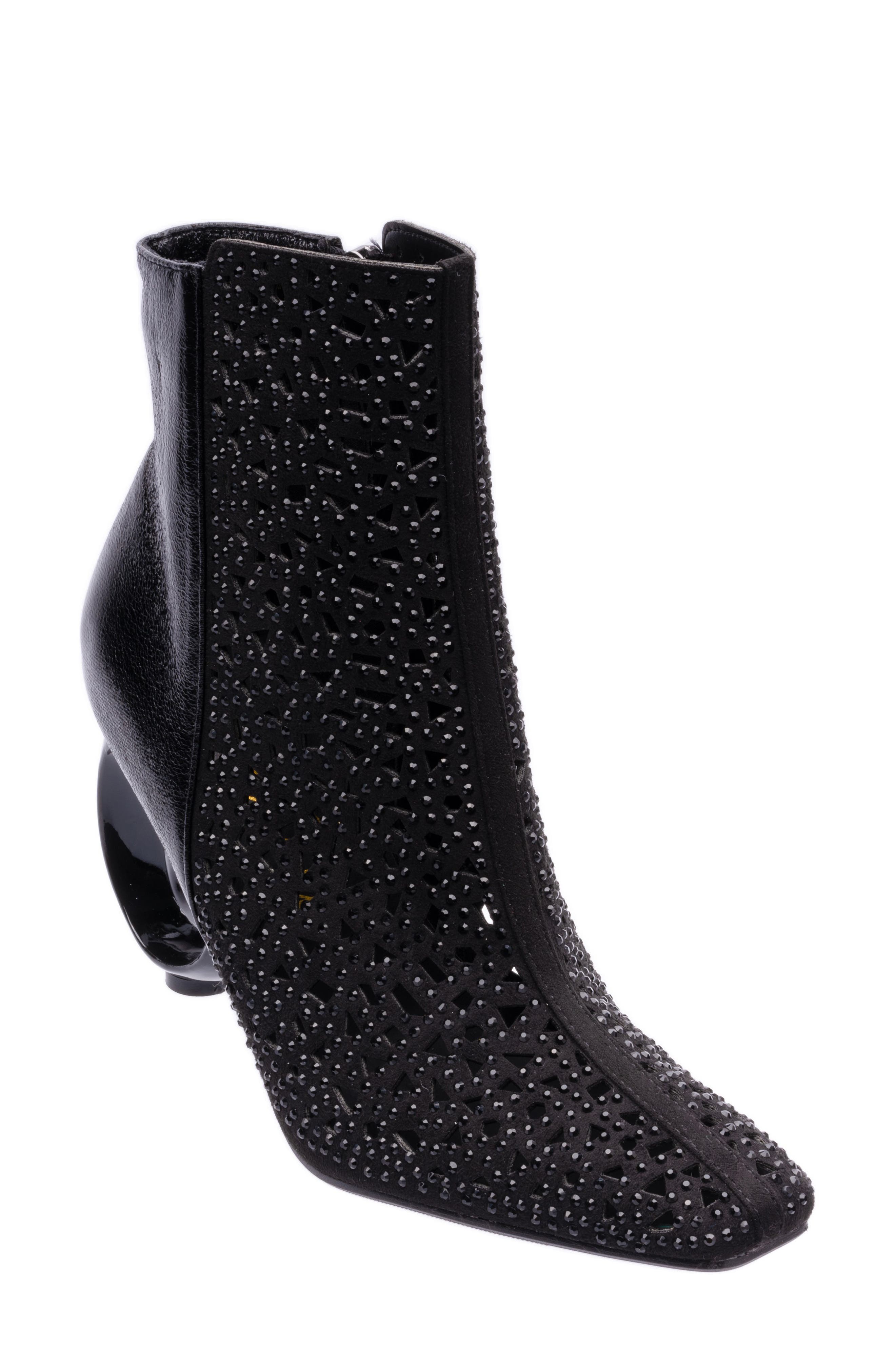 LADY COUTURE Breeze Rhinestone Pointed Toe Bootie
