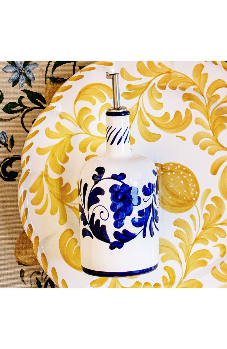 VIETRI Arezzo Olive Oil Bottle, Alternate, color, Blue