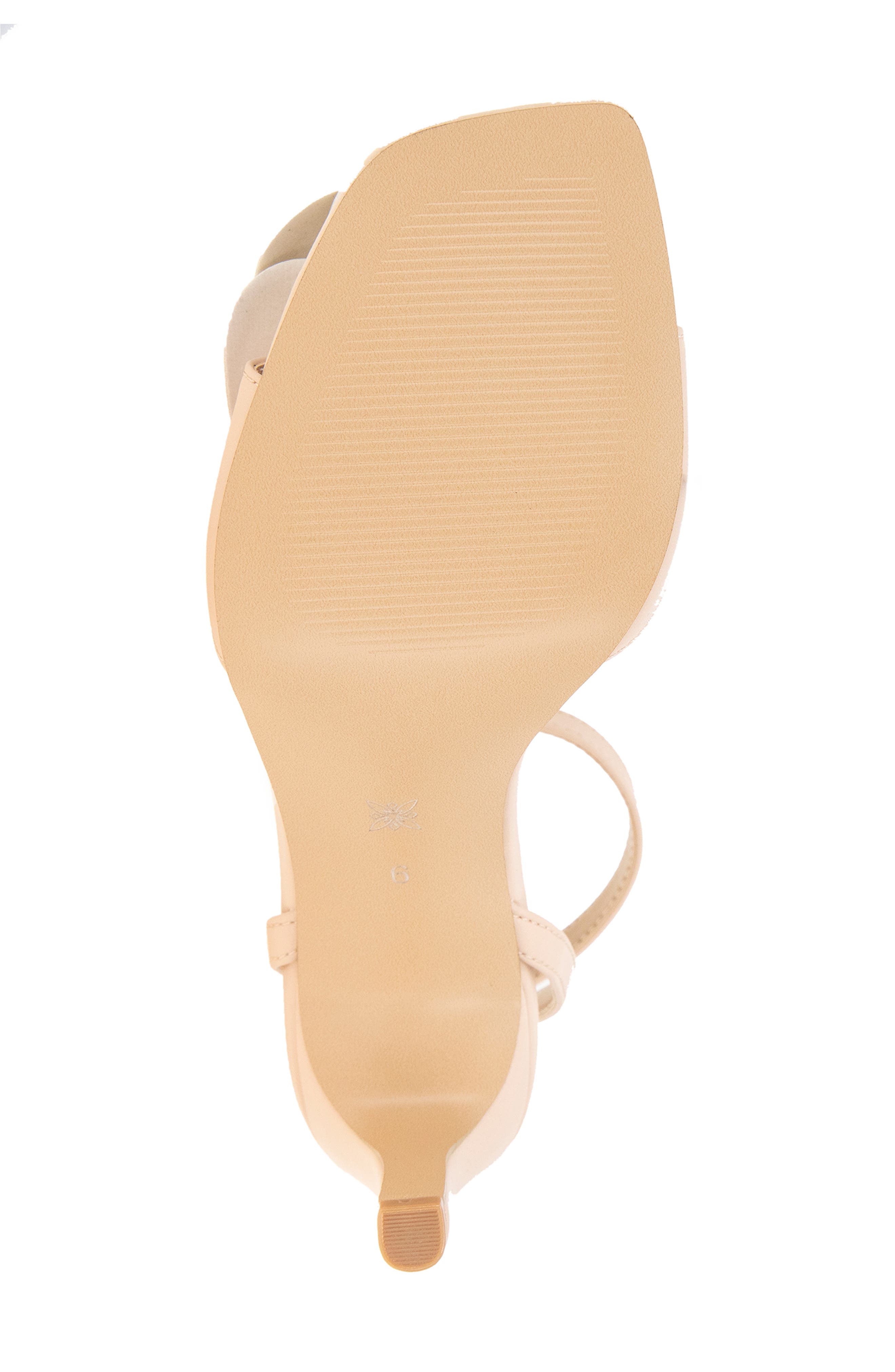 BCBGeneration Toori Rosette Sandal, Alternate, color, Frappe/ Bianca