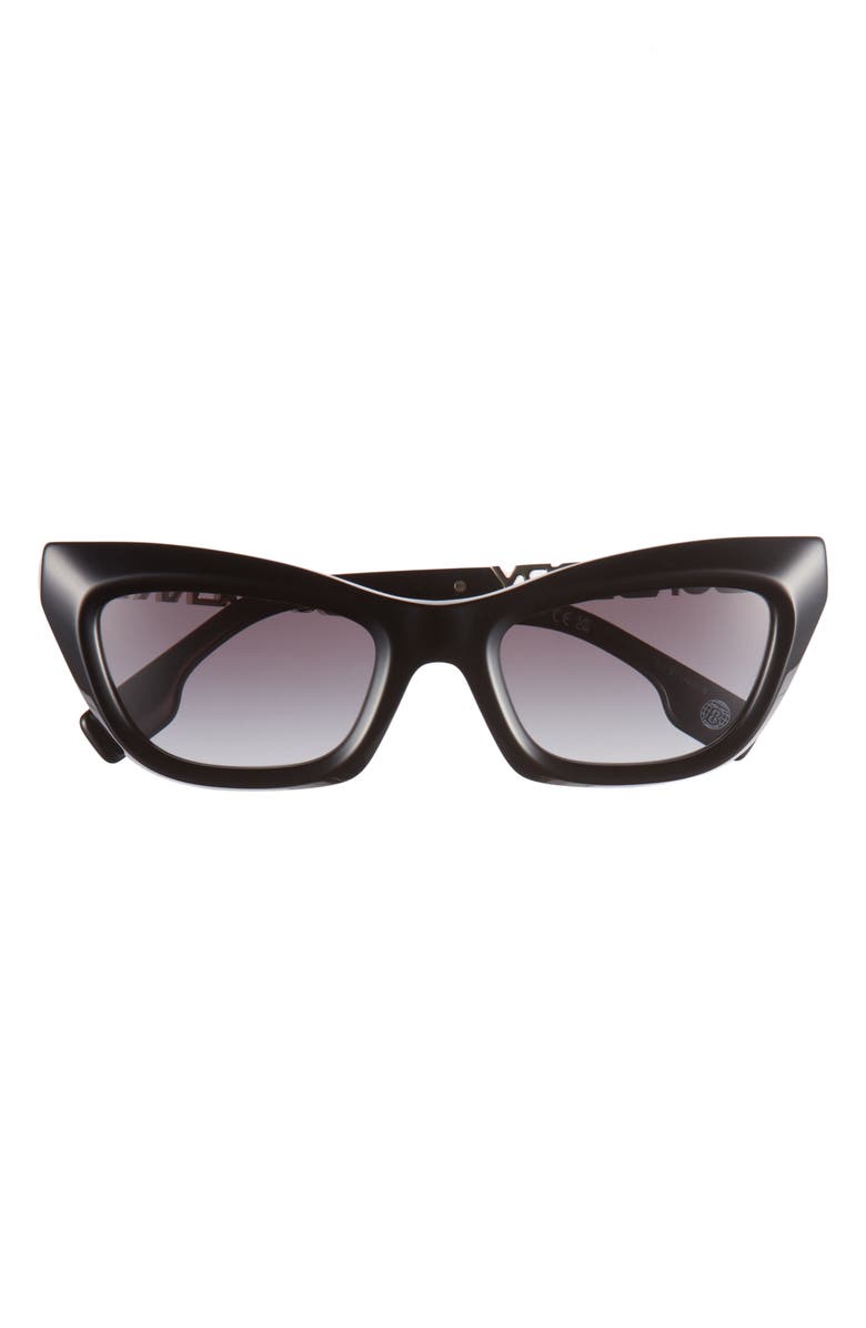 Burberry 51mm Cat Eye Sunglasses, Main, color, Black